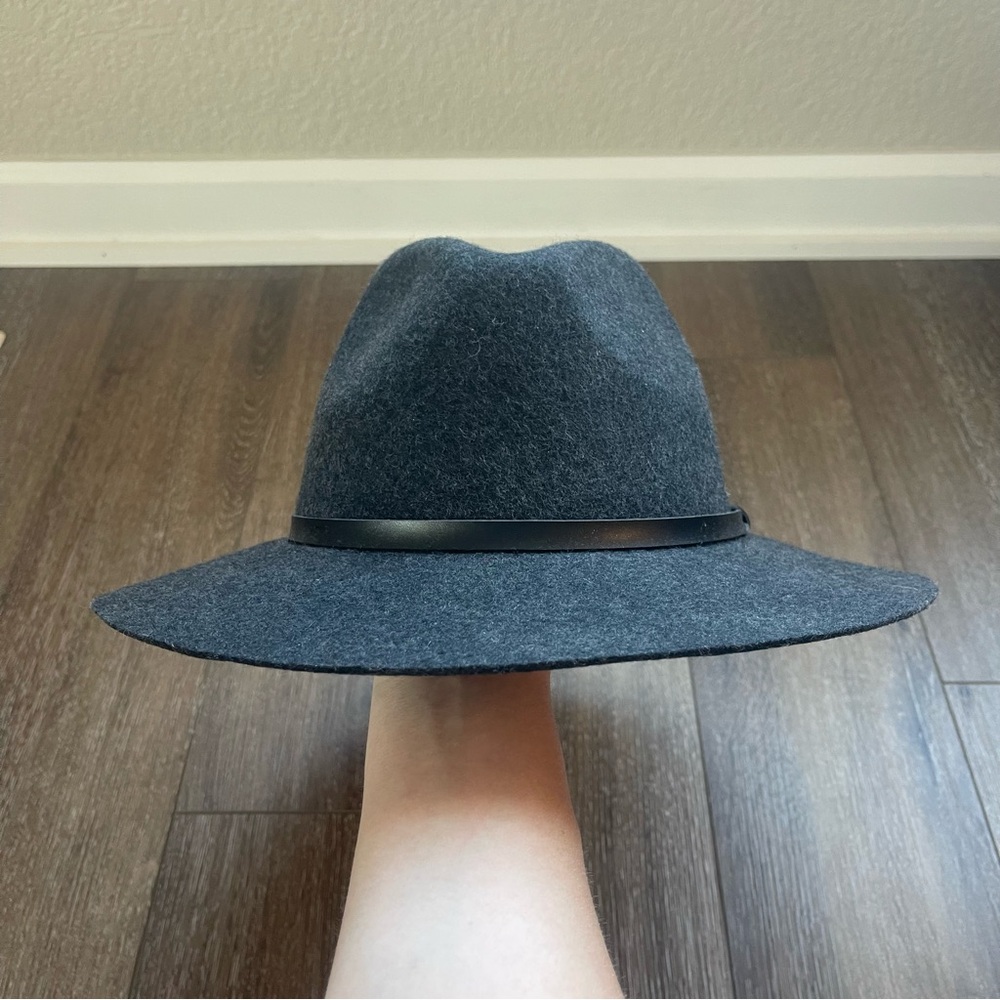 Black Fedora Hat Wool - image 1